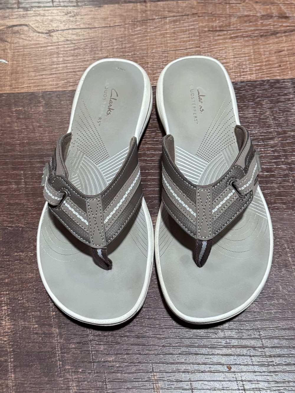 Clarks Breeze Sea Cloudstepper Women's Flip Flop Sandals 7 - Picture 2 of 5
